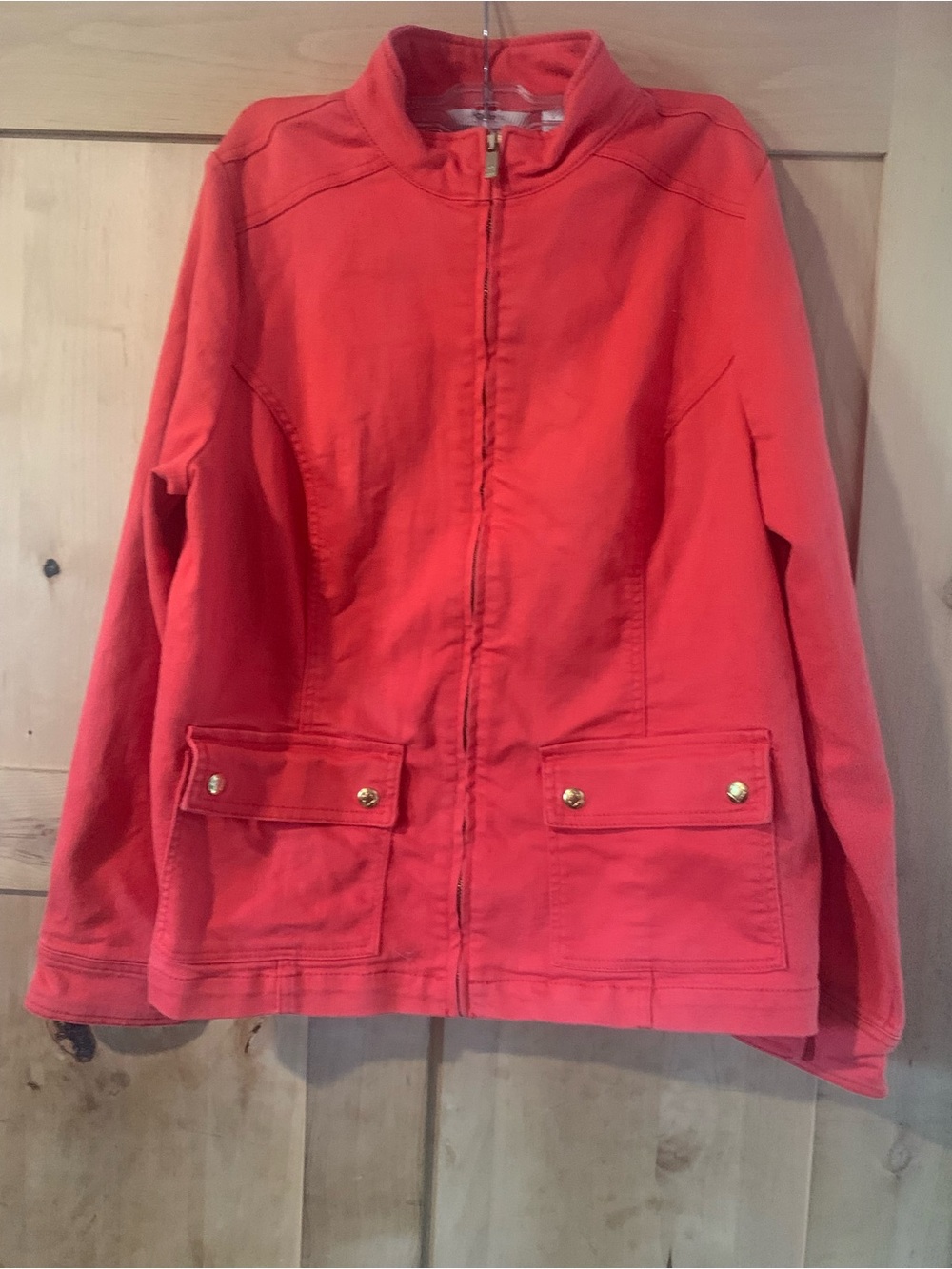 Liz Claiborne Coral Zip Utility Jacket
